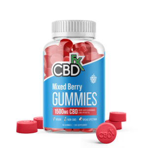 cbdfx photo render gummies original mixed berries bottle mg jul