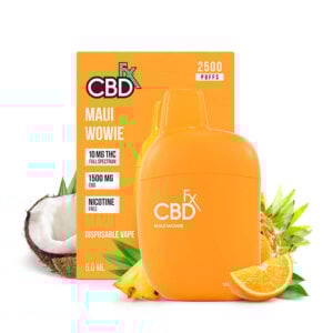 THC Vape Pen – Maui Wowie: 10mg THC + 1500mg CBD