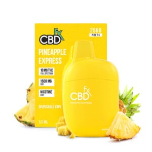 THC Vape Pen – Pineapple Express: 10mg THC + 1500mg CBD