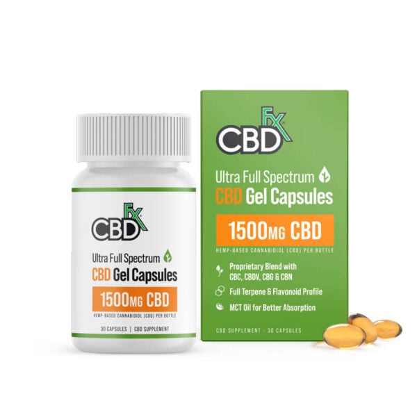 Full Spectrum CBD Gel Capsules 1500mg