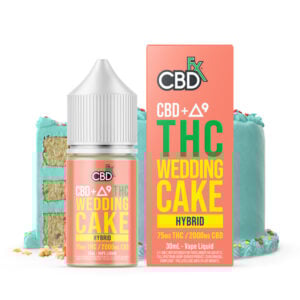CBD + Delta-9 THC Vape Juice: Wedding Cake