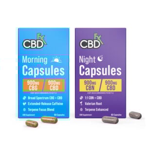 Morning & Night CBD Capsules Set by CBDfx