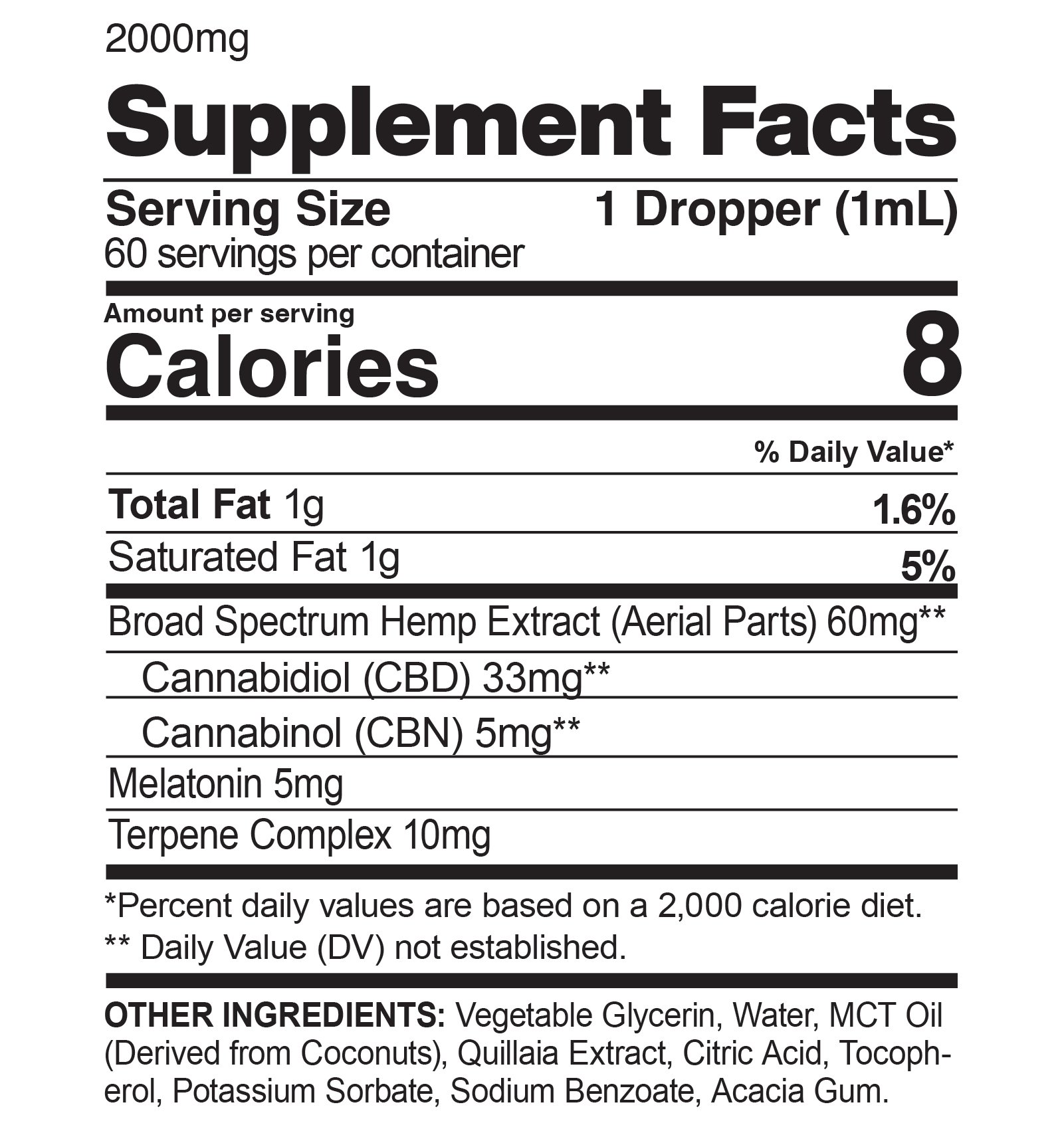 sleep tincture mg
