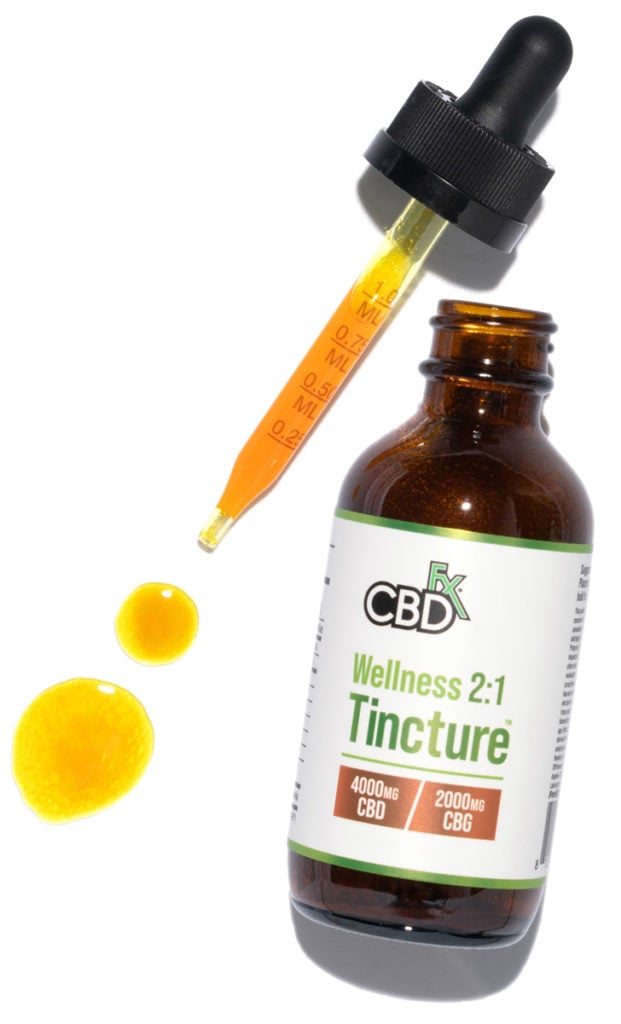 wellness tincture on white