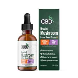 cbd tincture unwind mushroom